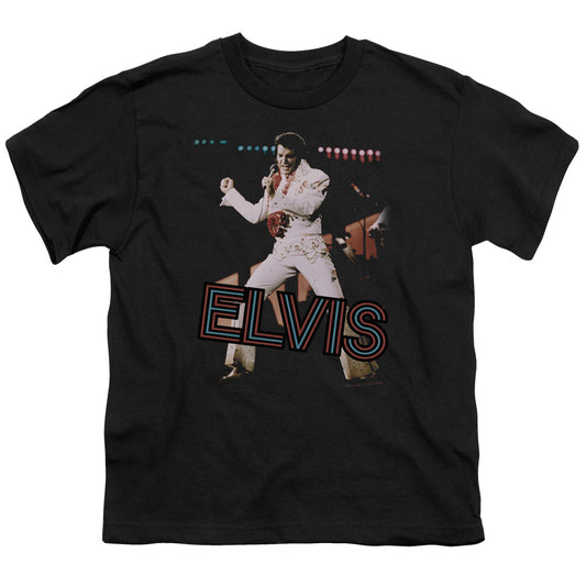 Elvis Presley Hit the Lights Kids Youth T Shirt Black