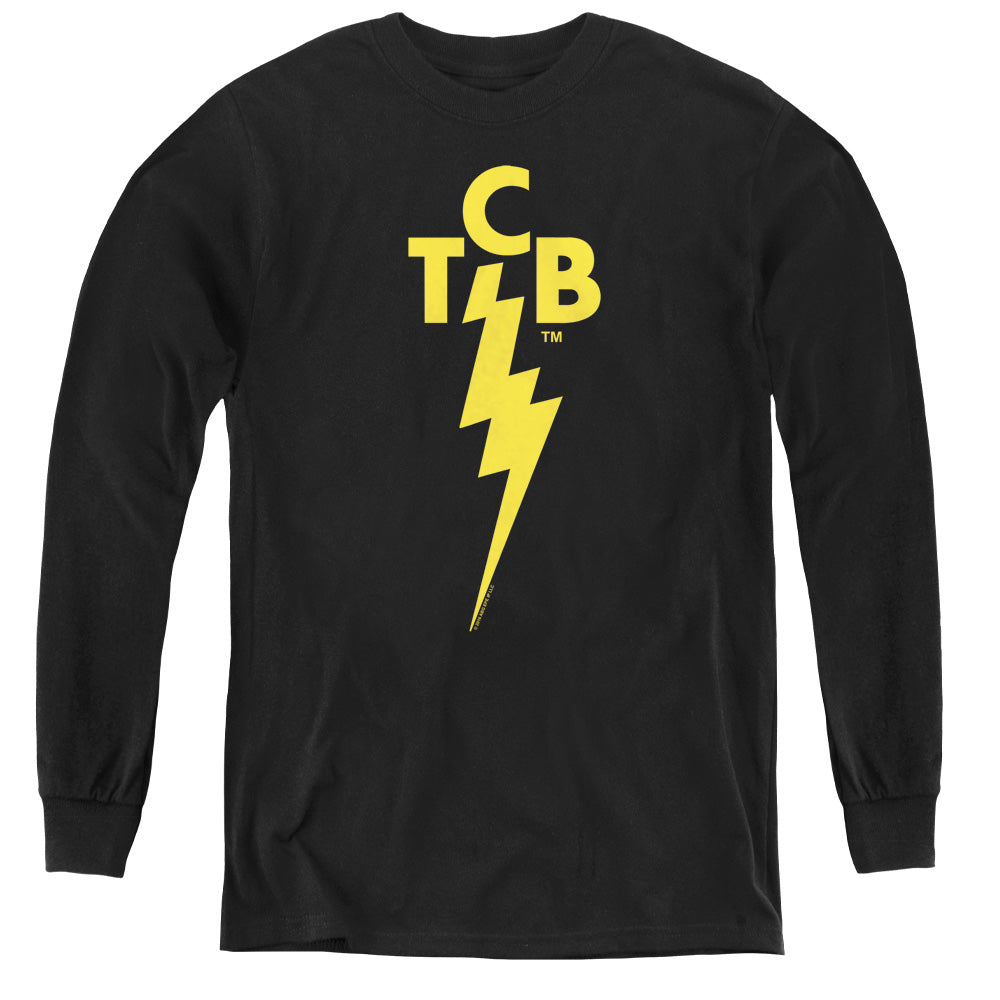 Elvis Presley Tcb Logo Long Sleeve Kids Youth T Shirt Black