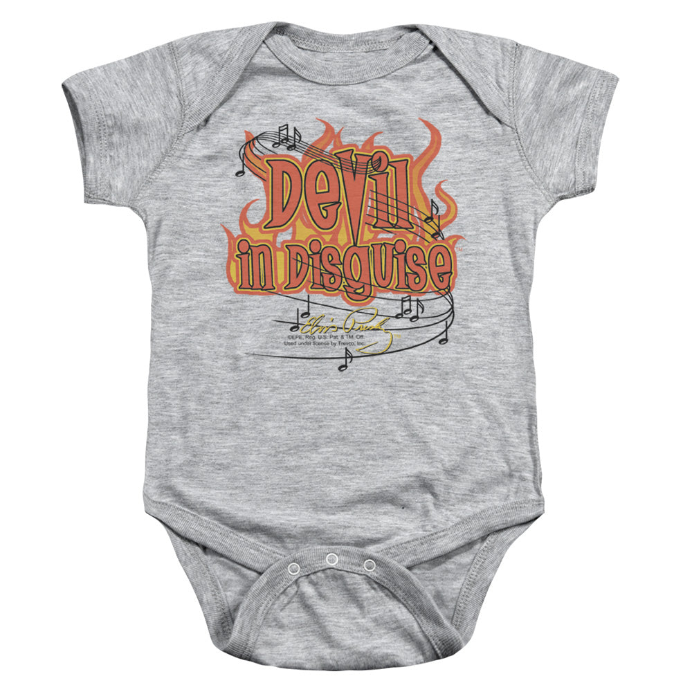 Elvis Presley Devil Infant Baby Snapsuit Athletic Heather 