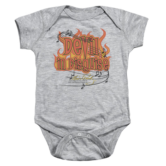 Elvis Presley Devil Infant Baby Snapsuit Athletic Heather 