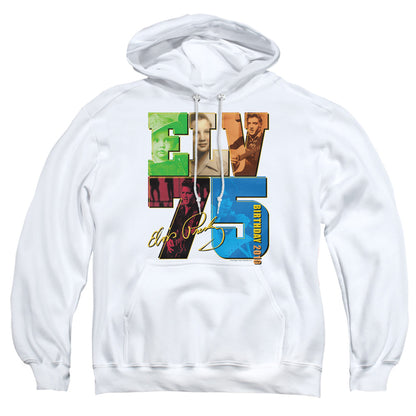 Elvis Presley Birthday 2010 Mens Hoodie White