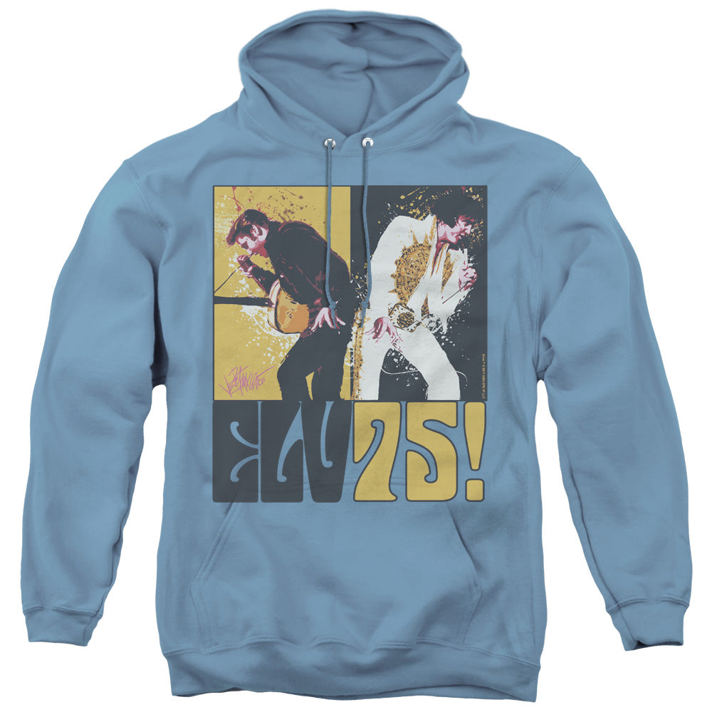 Elvis Presley Still the King Mens Hoodie Carolina Blue