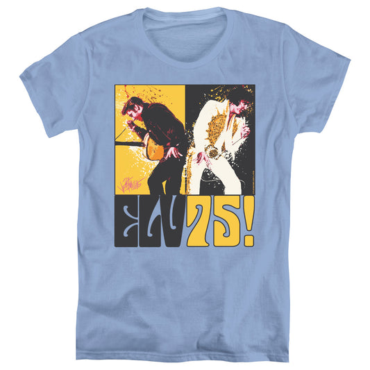 Elvis Presley Still the King Womens T Shirt Carolina Blue