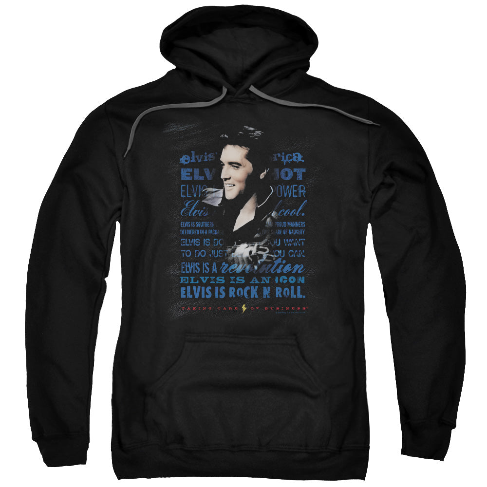 Elvis Presley Icon Mens Hoodie Black