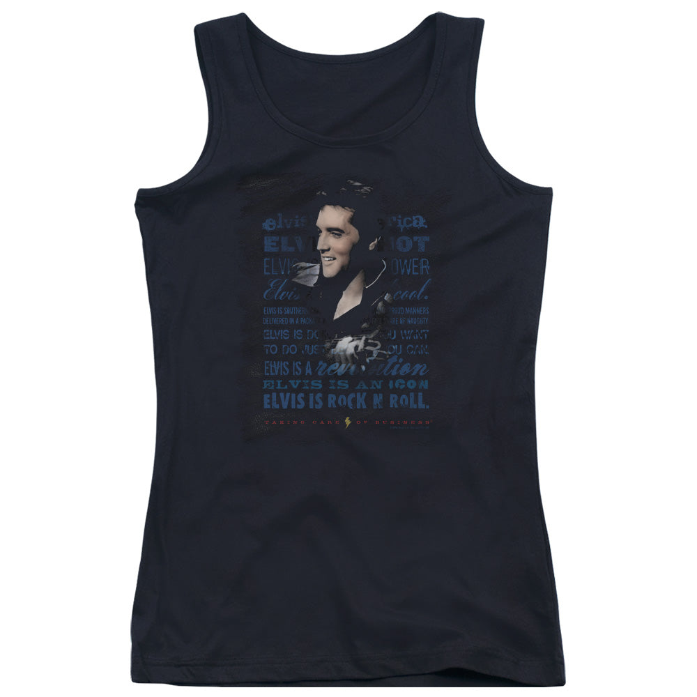 Elvis Presley Icon Womens Tank Top Shirt Black