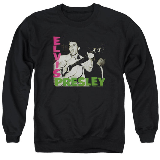 Elvis Presley Elvis Presley Album Mens Crewneck Sweatshirt Black