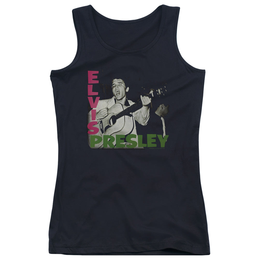 Elvis Presley Elvis Presley Album Womens Tank Top Shirt Black