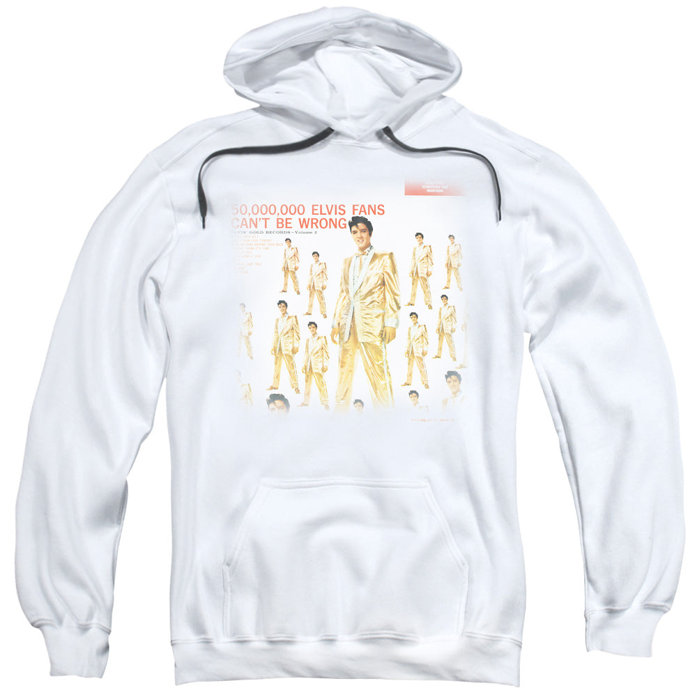 Elvis Presley 50 Million Fans Mens Hoodie White