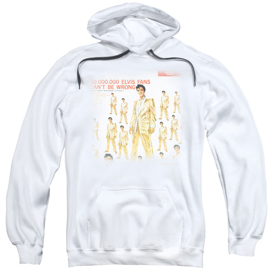 Elvis Presley 50 Million Fans Mens Hoodie White