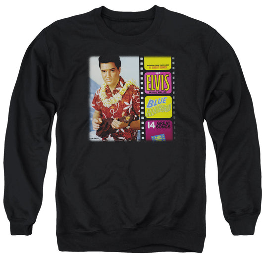 Elvis Presley Blue Hawaii Album Mens Crewneck Sweatshirt Black