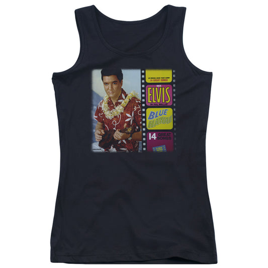 Elvis Presley Blue Hawaii Album Womens Tank Top Shirt Black