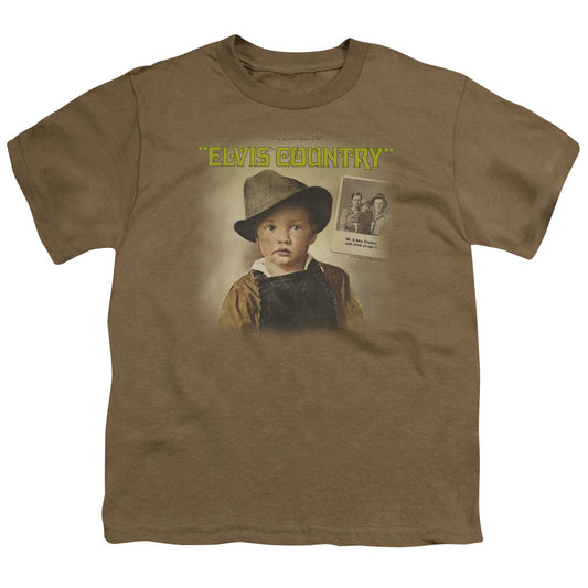 Elvis Presley Elvis Country Kids Youth T Shirt Safari Green