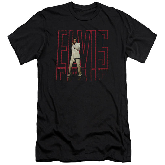 Elvis Presley Elvis 68 Album Slim Fit Mens T Shirt Black