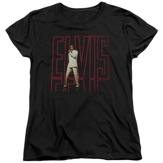 Elvis Presley Elvis 68 Album Womens T Shirt Black