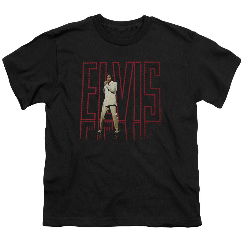 Elvis Presley Elvis 68 Album Kids Youth T Shirt Black