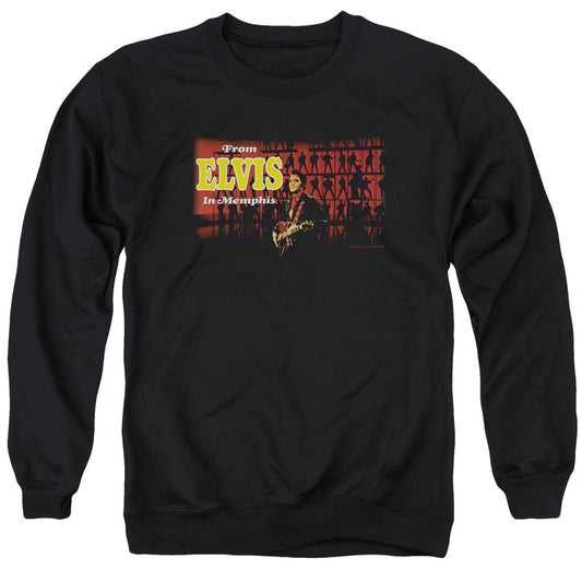 Elvis Presley From Elvis in Memphis Mens Crewneck Sweatshirt Black