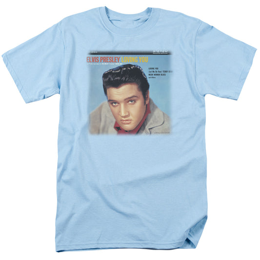 Elvis Presley Loving You Soundtrack Mens T Shirt Carolina Blue