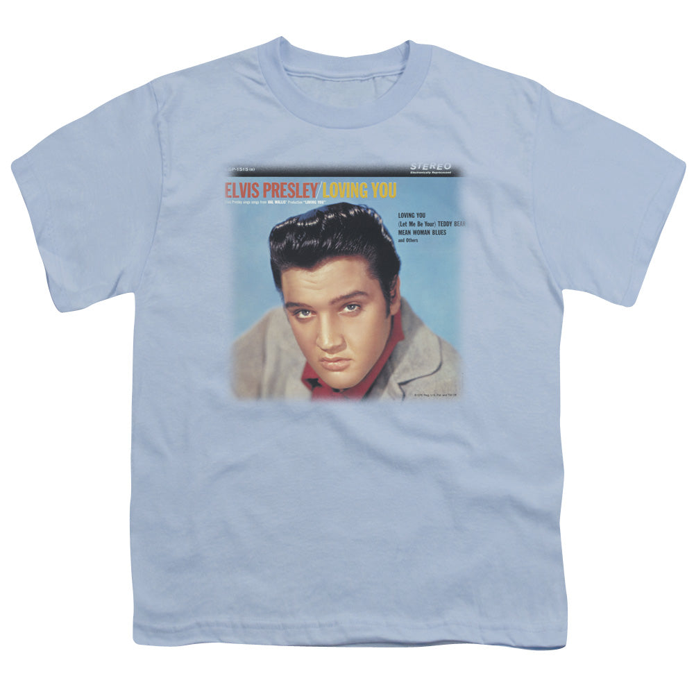 Elvis Presley Loving You Soundtrack Kids Youth T Shirt Carolina Blue