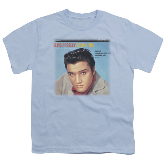 Elvis Presley Loving You Soundtrack Kids Youth T Shirt Carolina Blue