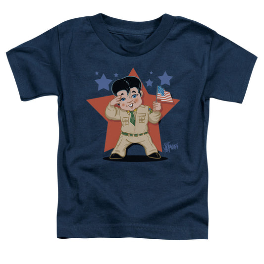 Elvis Presley Lil G I Toddler Kids Youth T Shirt Navy