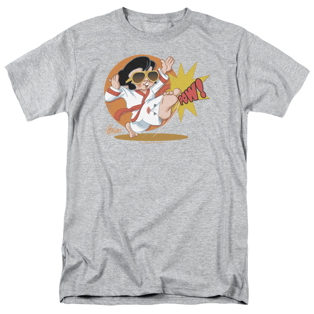 Elvis Presley Karate King Mens T Shirt Athletic Heather