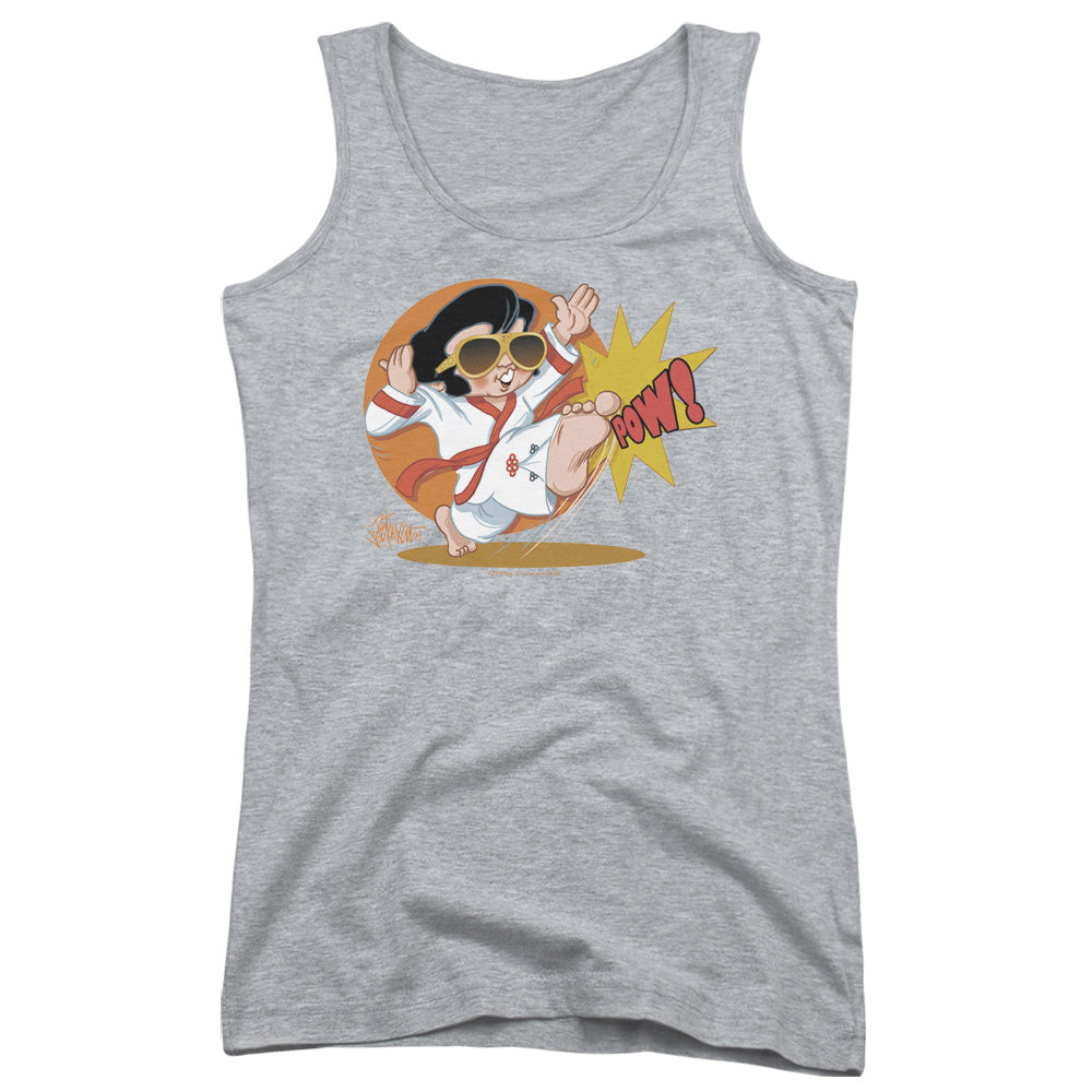 Elvis Presley Karate King Womens Tank Top Shirt Athletic Heather