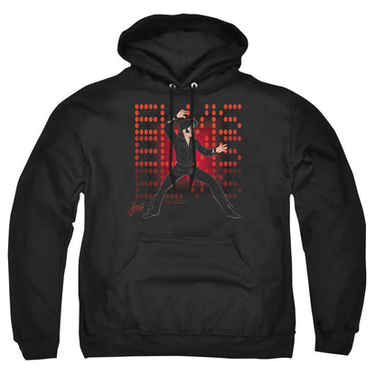 Elvis Presley 69 Anime Mens Hoodie Black