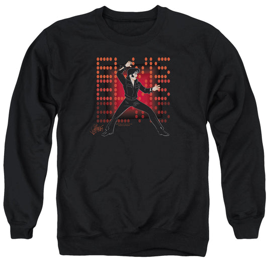 Elvis Presley 69 Anime Mens Crewneck Sweatshirt Black