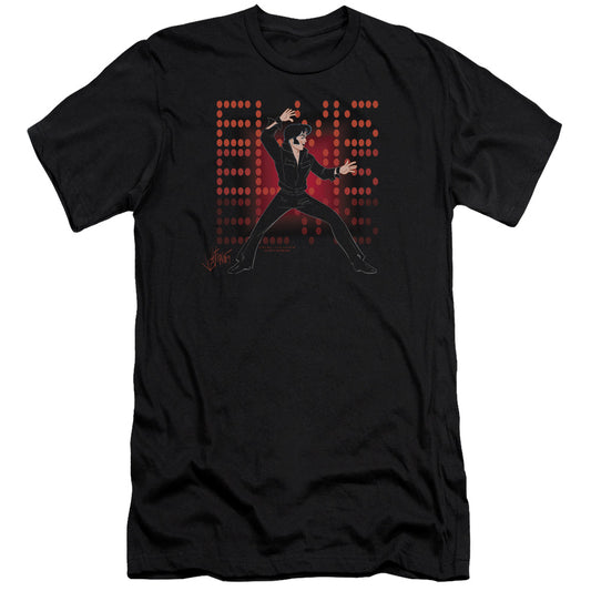 Elvis Presley 69 Anime Premium Bella Canvas Slim Fit Mens T Shirt Black