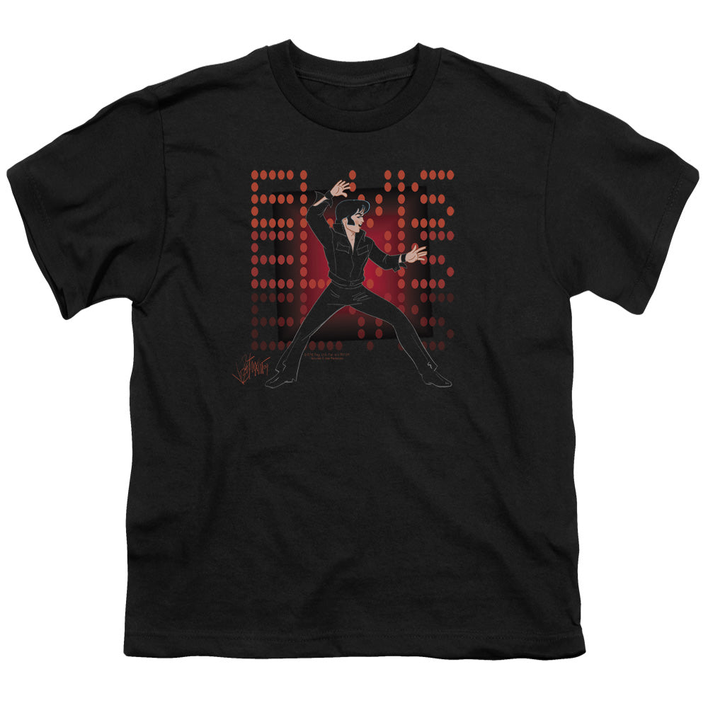 Elvis Presley 69 Anime Kids Youth T Shirt Black