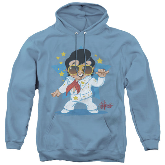 Elvis Presley Jumpsuit Mens Hoodie Carolina Blue