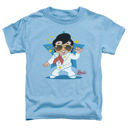 Elvis Presley Jumpsuit Toddler Kids Youth T Shirt Carolina Blue