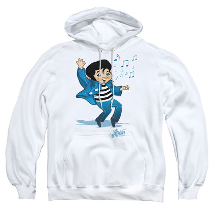 Elvis Presley Lil Jailbird Mens Hoodie White