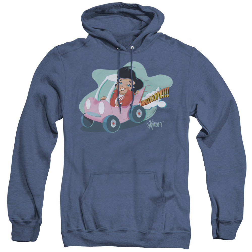 Elvis Presley Speedway Heather Mens Hoodie Royal Blue