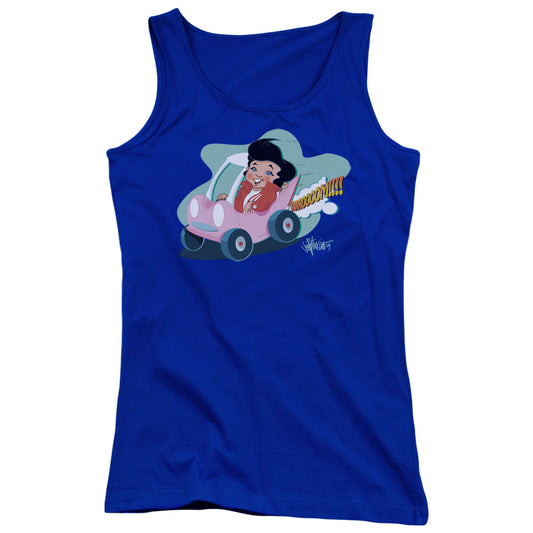 Elvis Presley Speedway Womens Tank Top Shirt Royal Blue