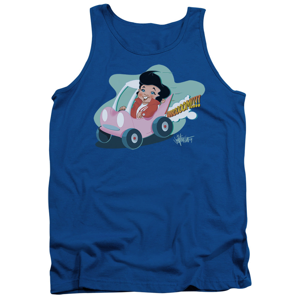 Elvis Presley Speedway Mens Tank Top Shirt Royal Blue