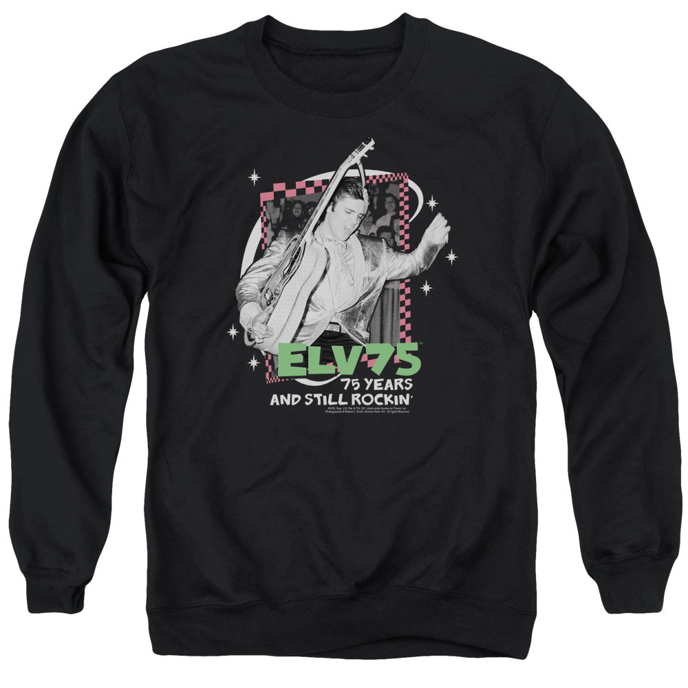 Elvis Presley Still Rockin Mens Crewneck Sweatshirt Black