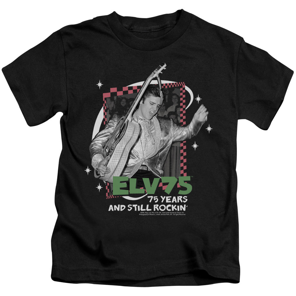 Elvis Presley Still Rockin Juvenile Kids Youth T Shirt Black 