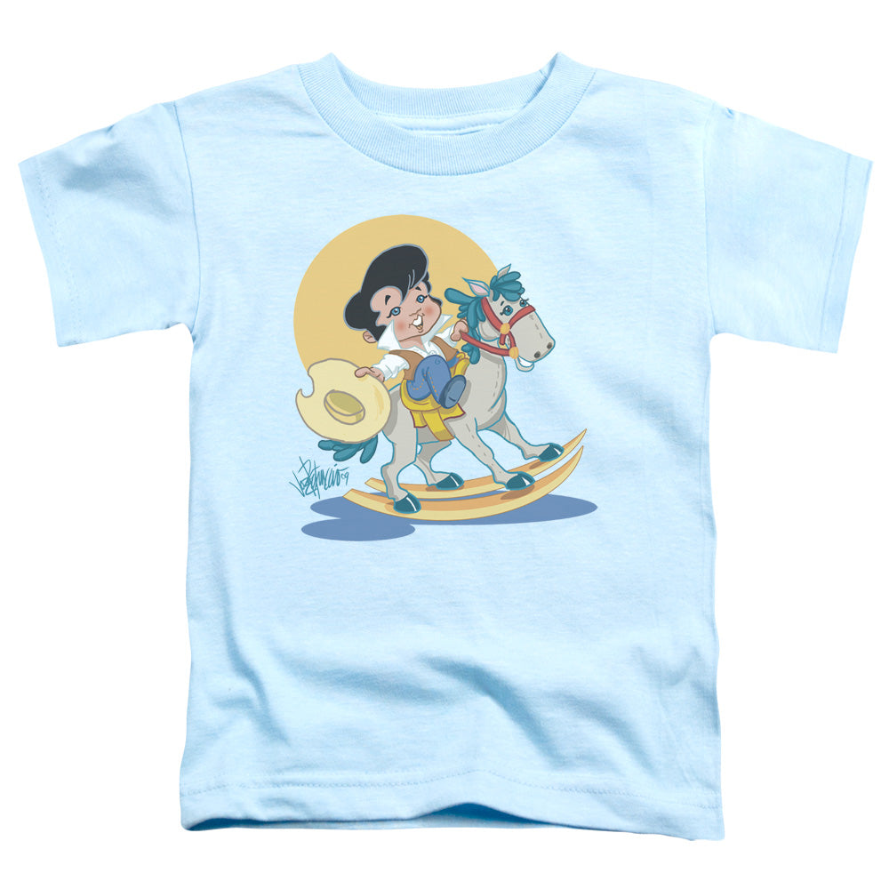 Elvis Presley Yip E Toddler Kids Youth T Shirt Light Blue