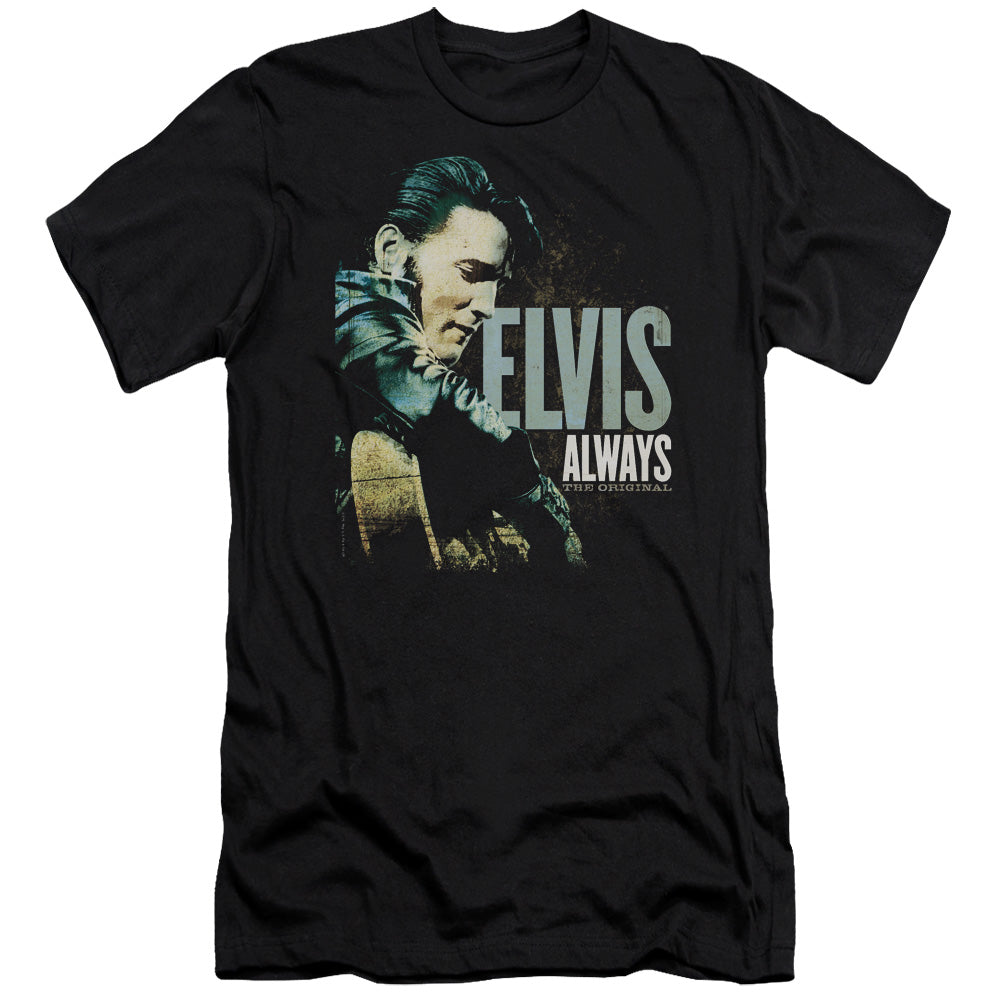 Elvis Presley Always the Original Slim Fit Mens T Shirt Black