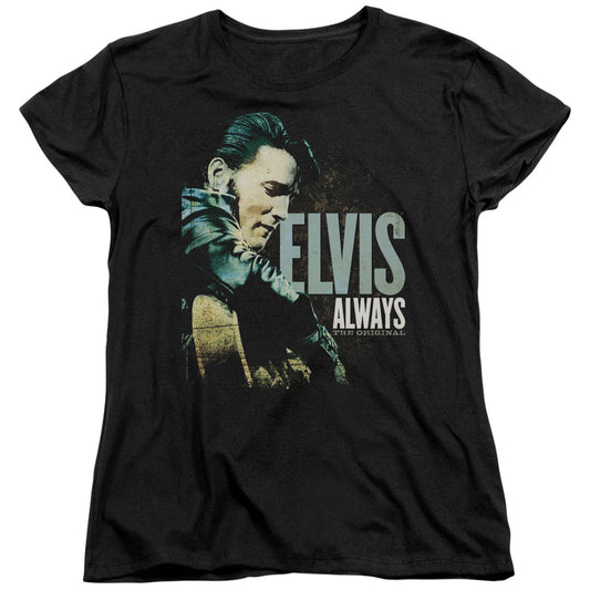 Elvis Presley Always the Original Womens T Shirt Black