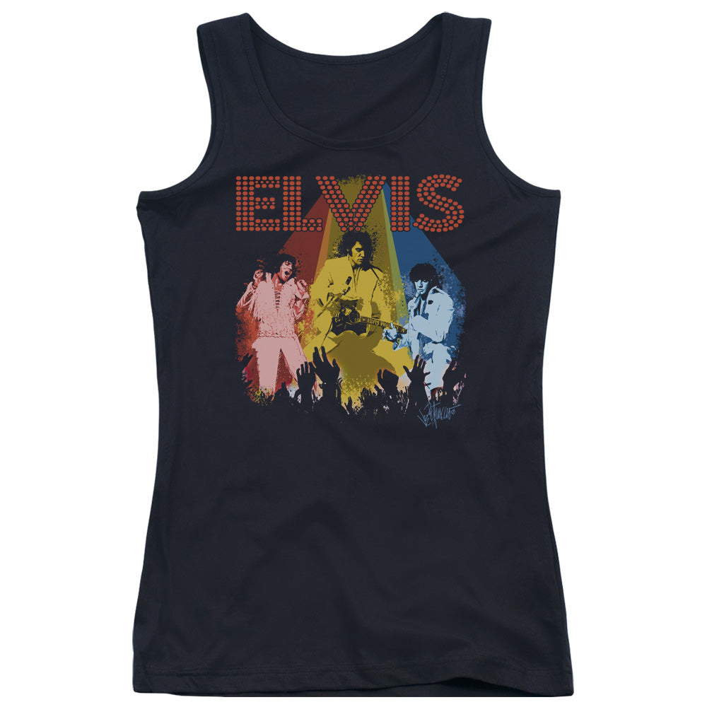 Elvis Presley Vegas Remembered Womens Tank Top Shirt Black