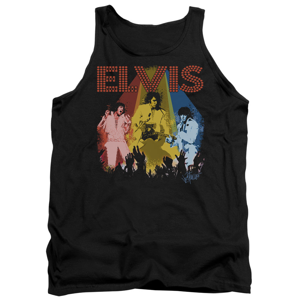 Elvis Presley Vegas Remembered Mens Tank Top Shirt Black