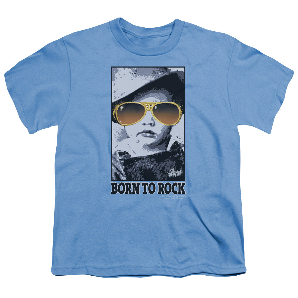 Elvis Presley Born to Rock Kids Youth T Shirt Slate