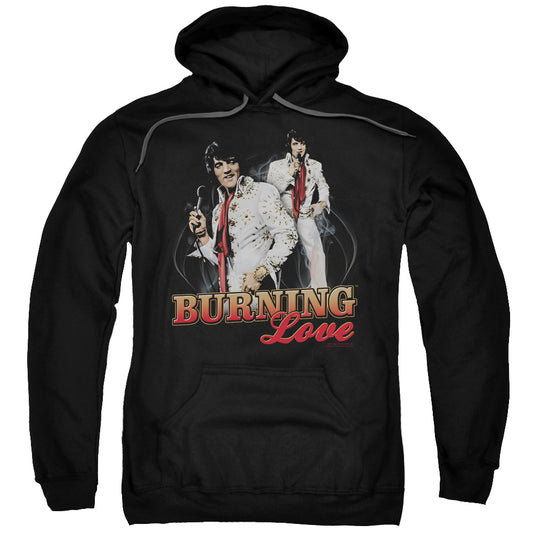 Elvis Presley Burning Love Mens Hoodie Black