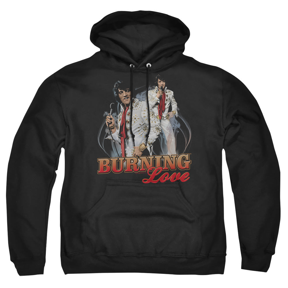 Elvis Presley Burning Love Mens Hoodie Black