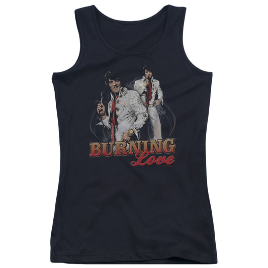 Elvis Presley Burning Love Womens Tank Top Shirt Black