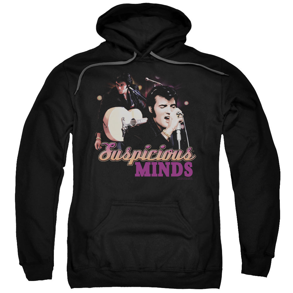 Elvis Presley Suspicious Minds Mens Hoodie Black