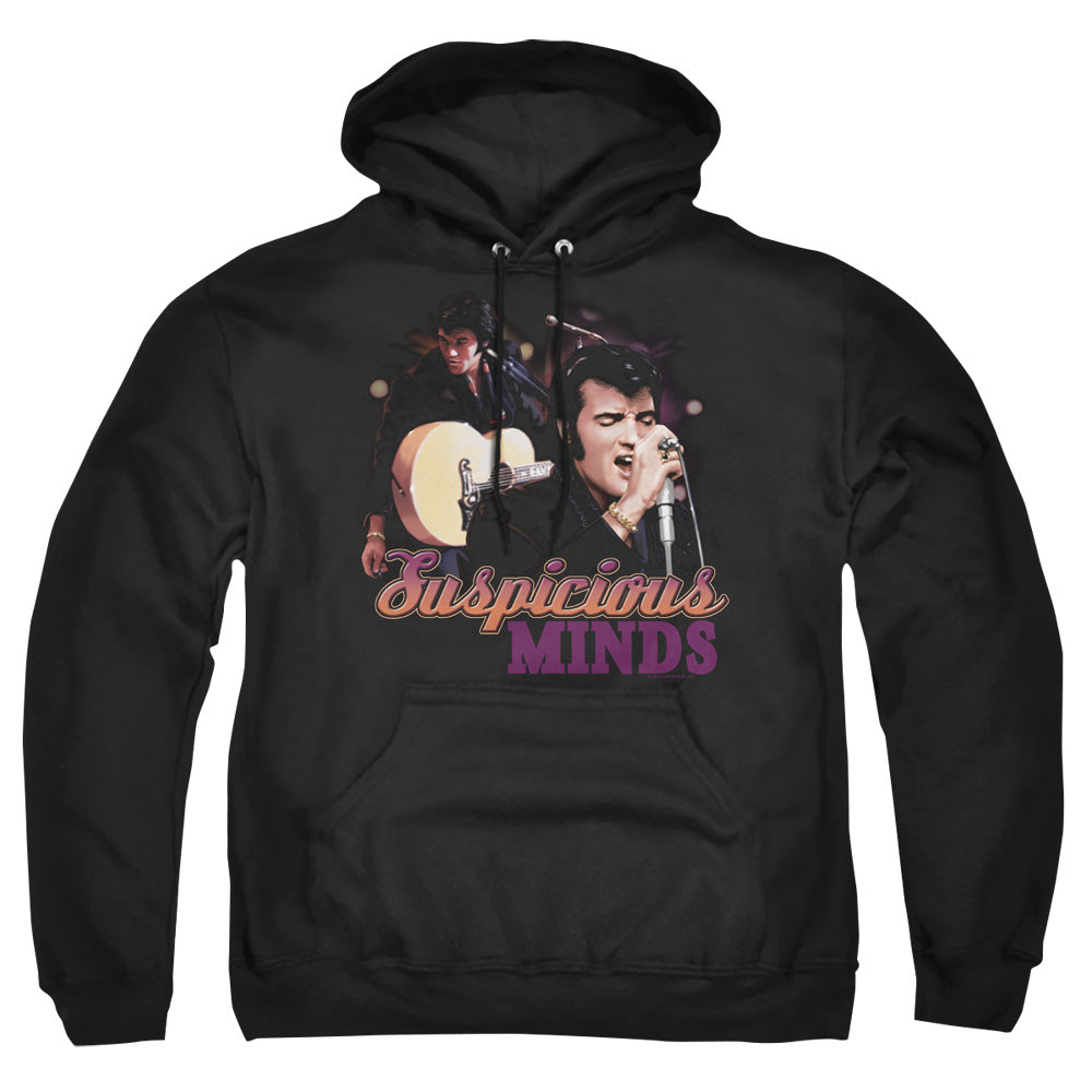 Elvis Presley Suspicious Minds Mens Hoodie Black