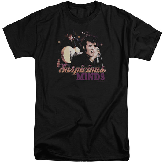 Elvis Presley Suspicious Minds Mens Tall T Shirt Black